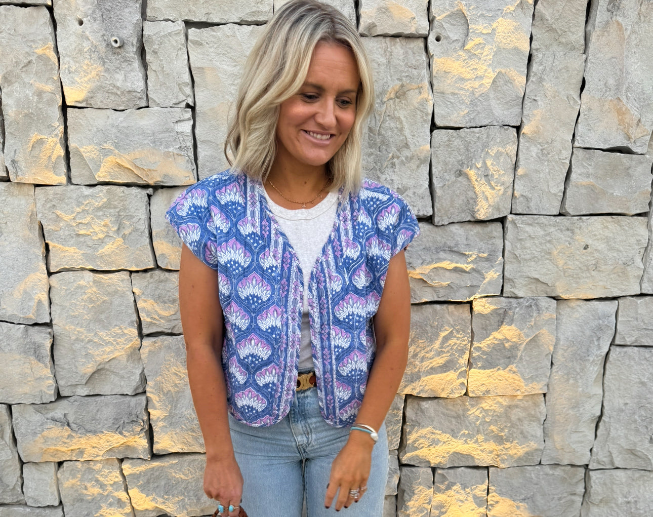SALE - The Hydrangea Reversible Vest