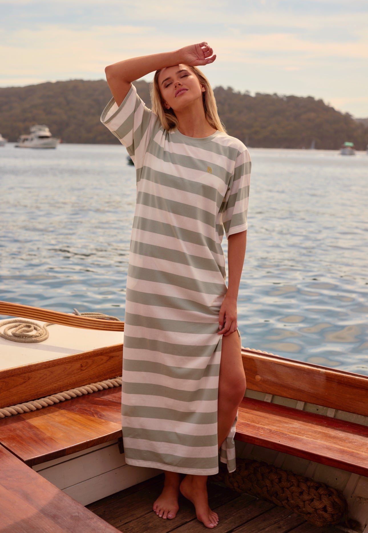 PB Tee Dresses - Green & Pink