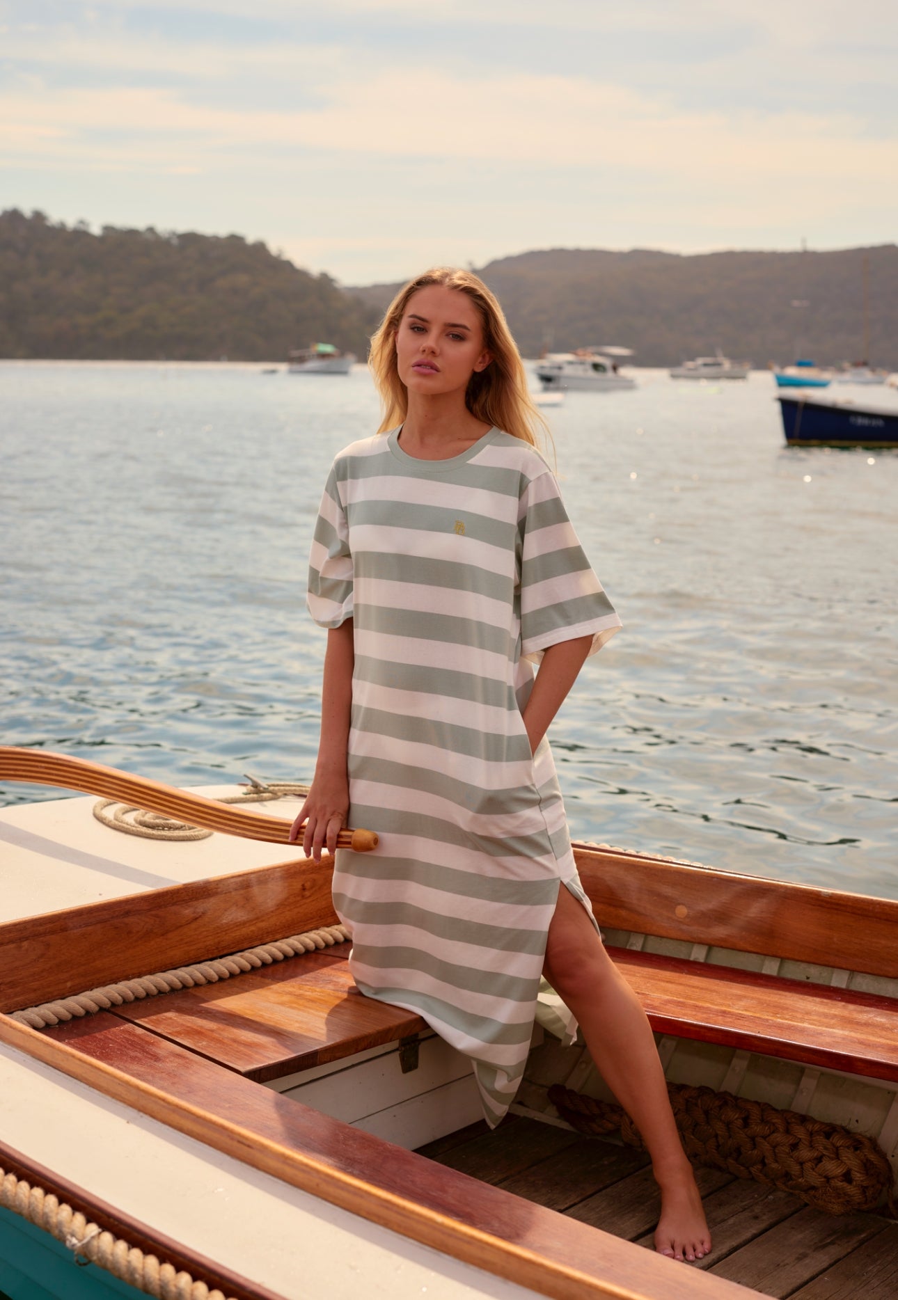 PB Tee Dresses - Green & Pink