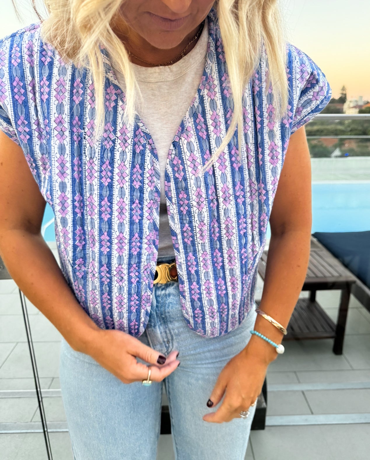 SALE - The Hydrangea Reversible Vest