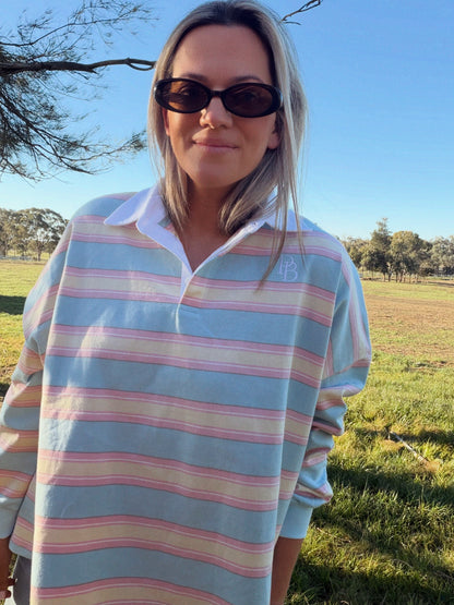 Felicity Jersey Pink and Blue