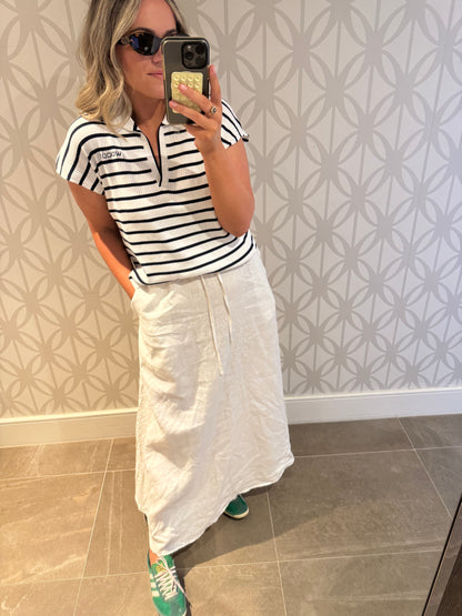 The Capri Maxi Skirt Linen