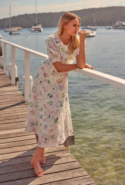 SALE -Peter Bill x Jade Fisher Linen Midi