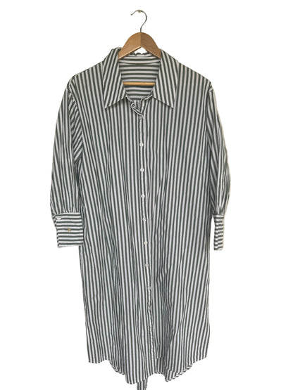 SAMPLE green stripe shirt dress
