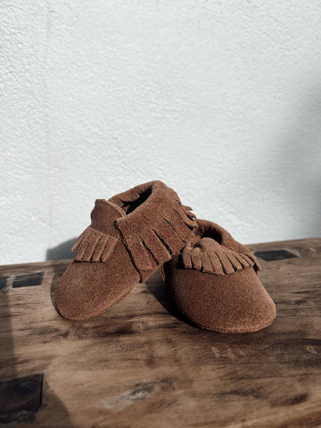 Fringe Suede Moccasin